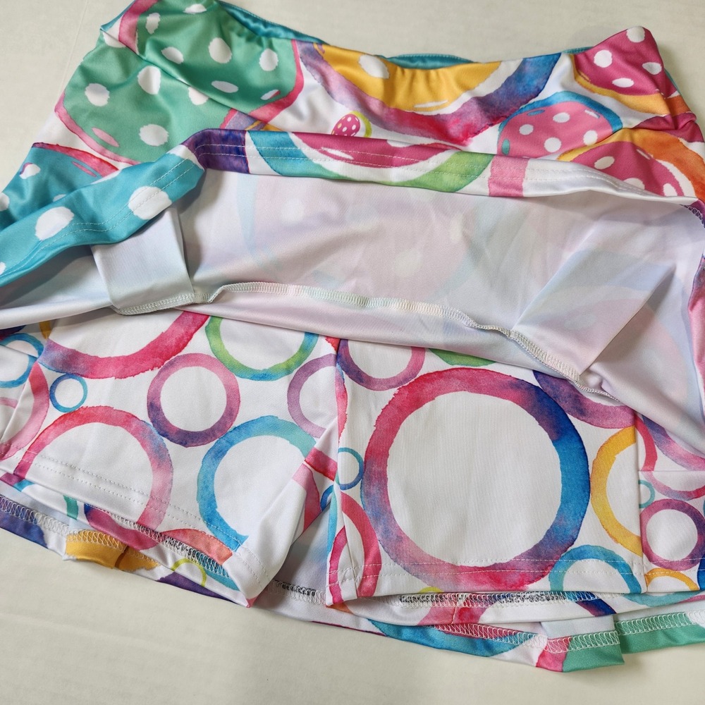 Dizzy Pickle Emily Classic Pickleball Skort Womens L Multi‎ Color Print Athletic - Picture 4 of 7